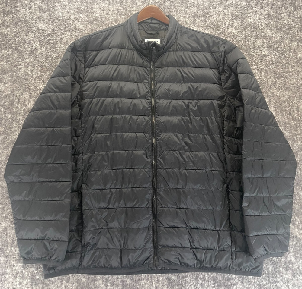 Black Old Navy Water Resistant Narrow Channel Puffer Jacket Men's 3XLT